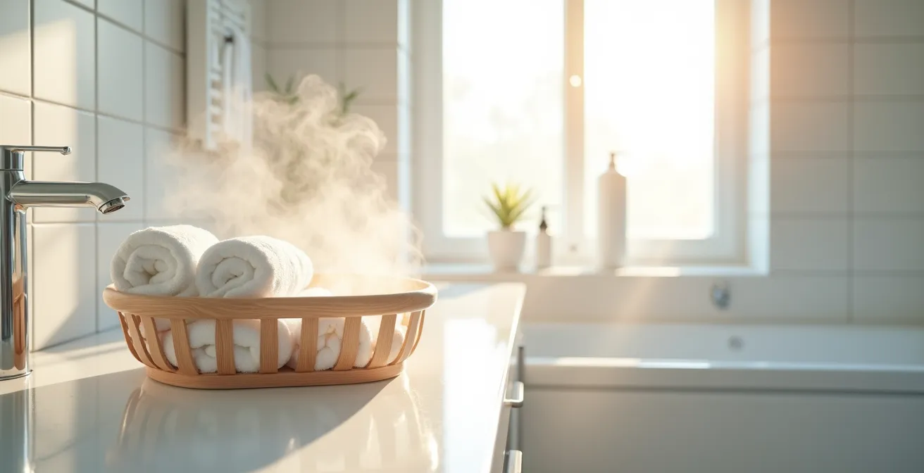 Arrangement of household items being sanitized to prevent conjunctivitis spread