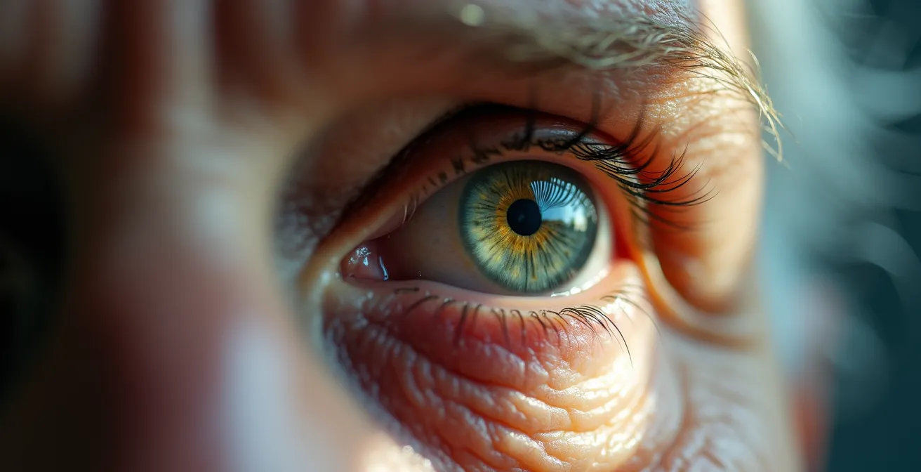 Visual representation of metamorphopsia distortion in wet AMD